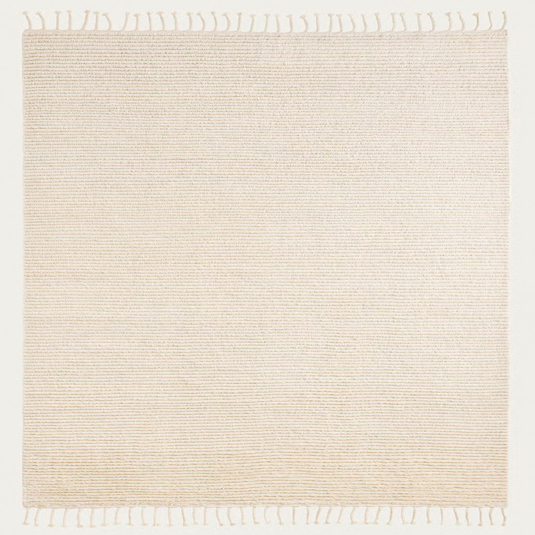 Malawi Wool Rug – Hand-Knotted Artisanal Design with Tassels