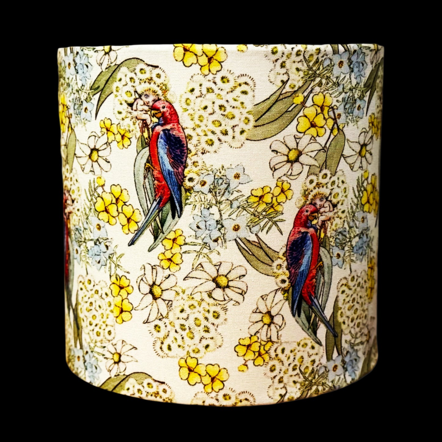 Bespoke Australian Native Bird and Floral Scatter Cushion