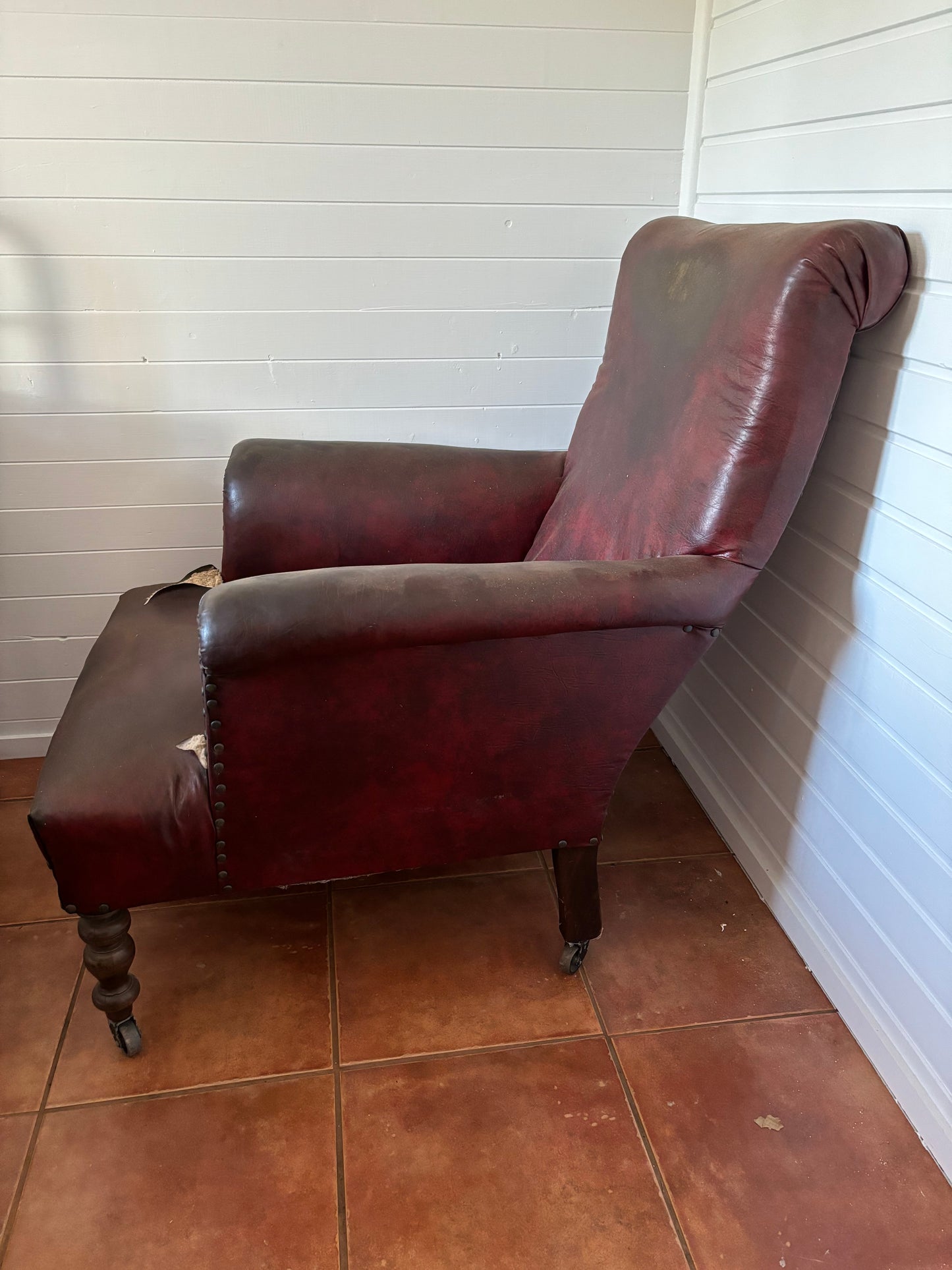 Original Victorian Armchair ready for restoration