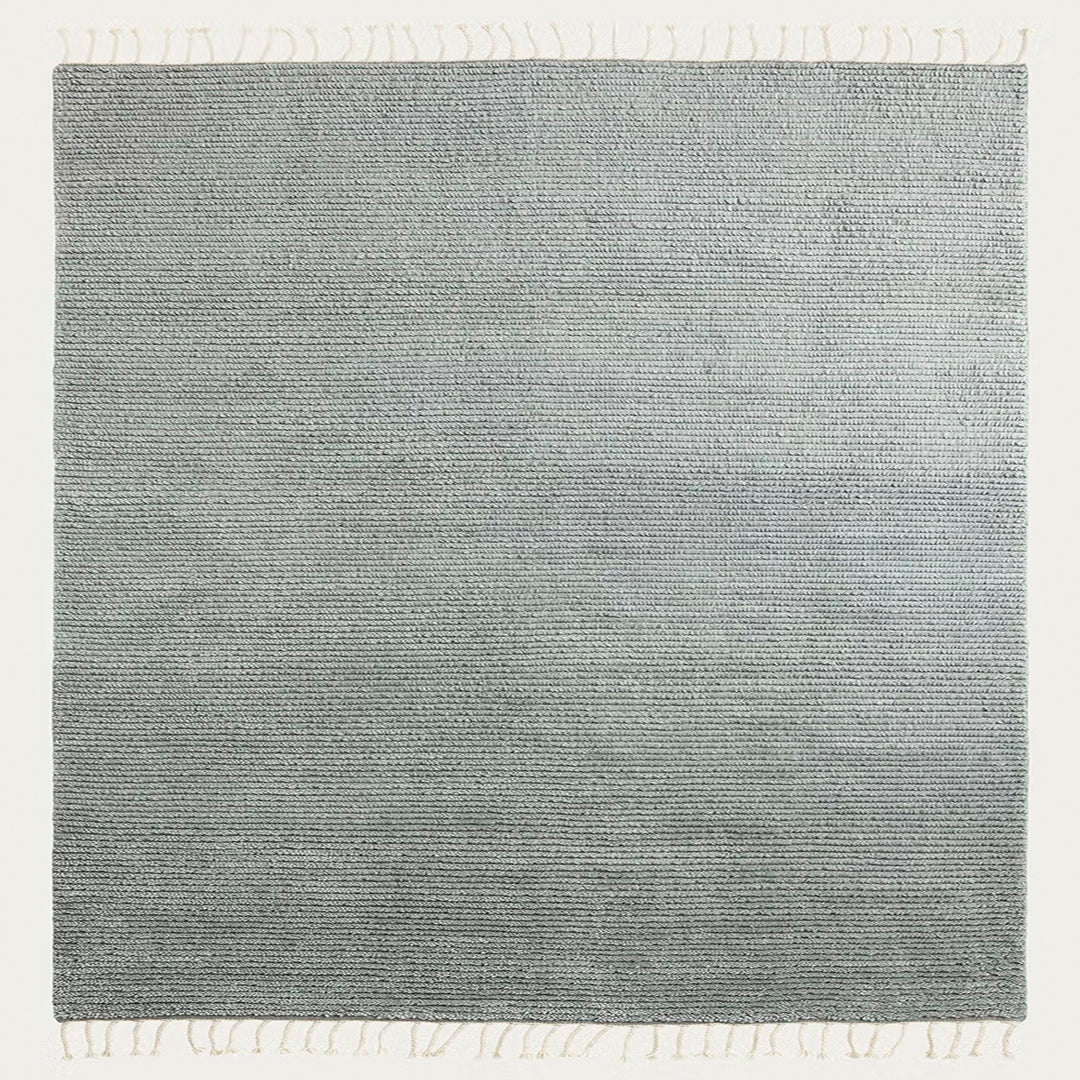 Malawi Wool Rug – Hand-Knotted Artisanal Design with Tassels