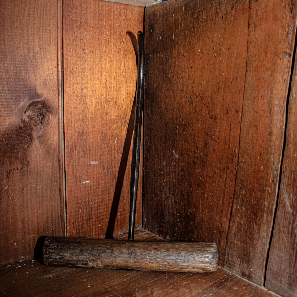 Antique Baling Hook standing on it's handle