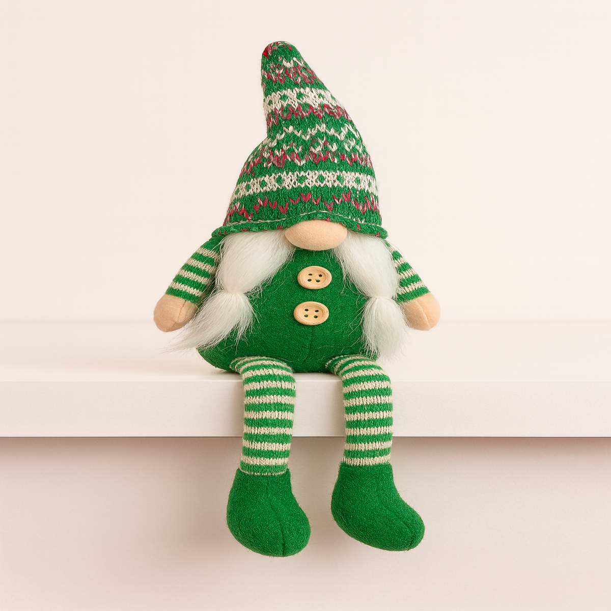 Nordic Christmas Gnome – Sitting Shelf Elf Plush Decor