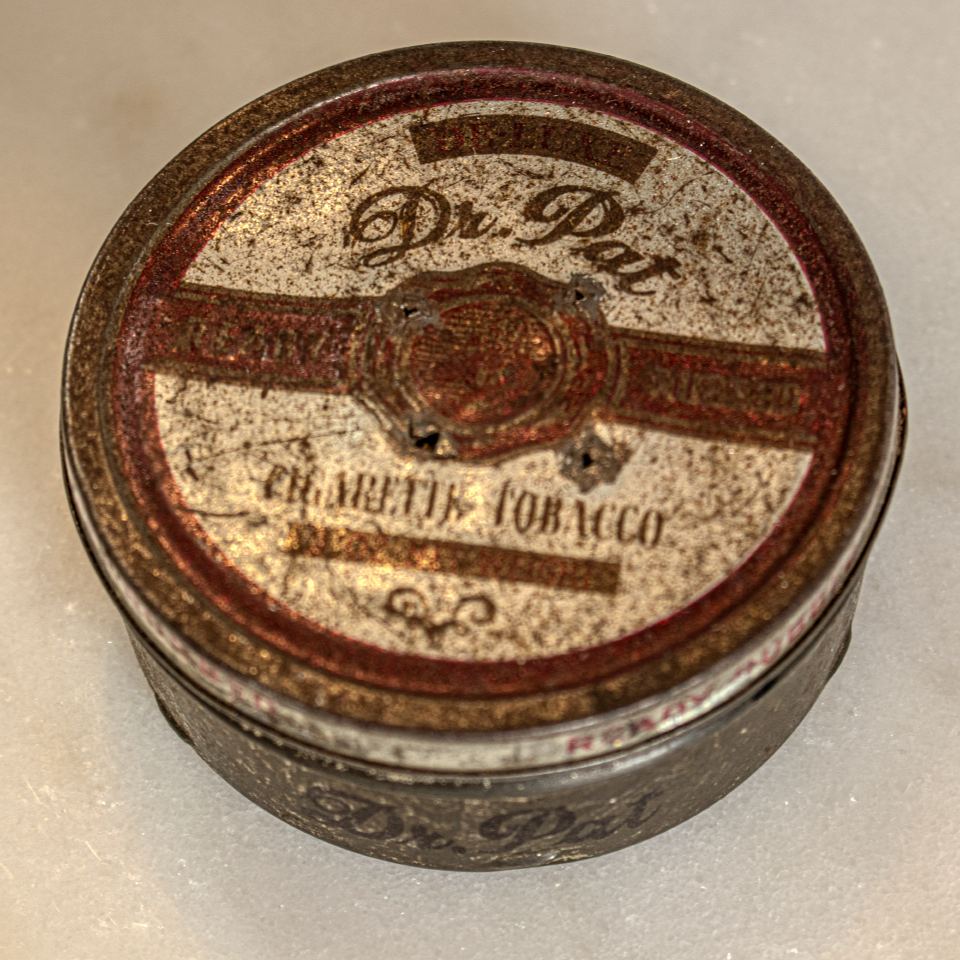 Dr Pat Cigarette Tobacco Tin