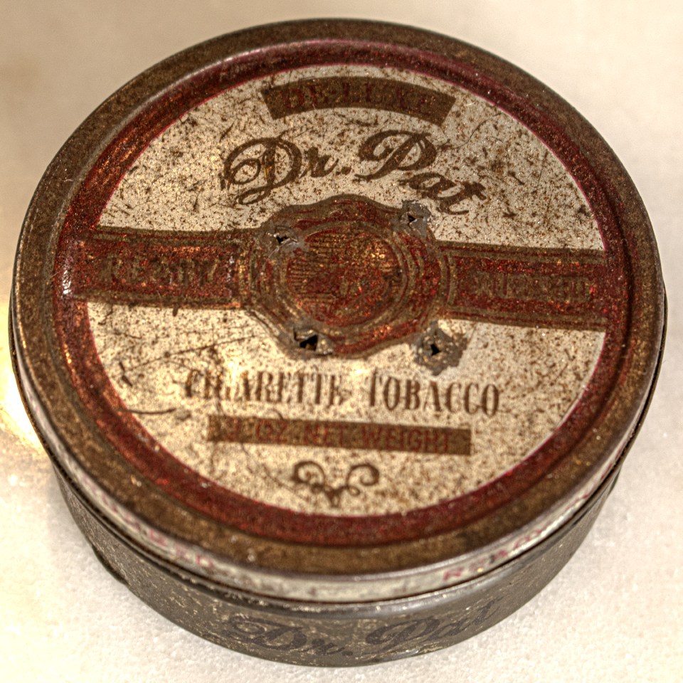 Dr Pat Cigarette Tobacco Tin