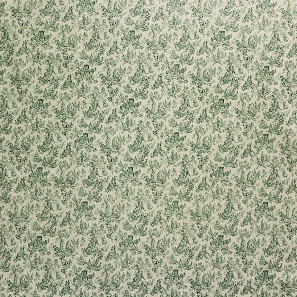 Esa Fabric in Walnut, Porcelain, and Vert, featuring a vintage-inspired pattern, ideal for upholstery and home décor by Luxe & Humble.