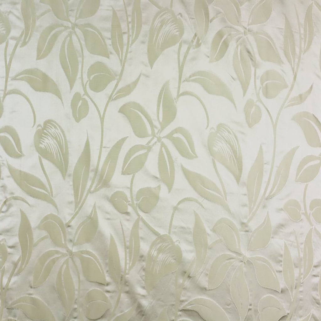 Evory Fabric in Cream and Taupe, showcasing a beautiful floral pattern, perfect for upholstery and home décor by Luxe & Humble.
