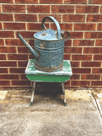 🌿 XL Vintage Galvanised Watering Can 🌿
