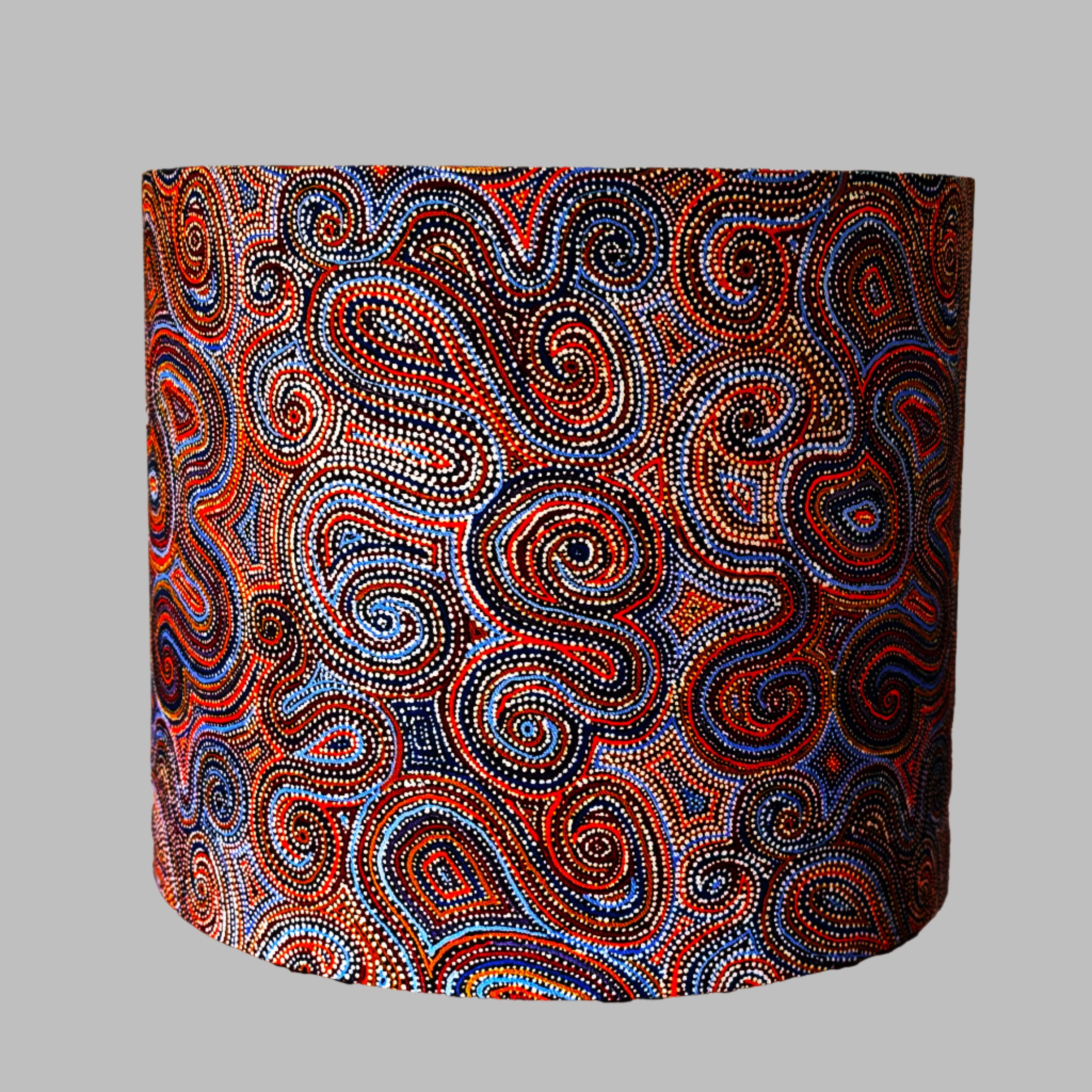 Aboriginal Dotted Mina Mina Dreaming Drum Lampshade