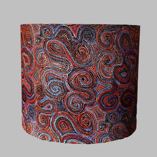 Aboriginal Dotted Mina Mina Dreaming Drum Lampshade