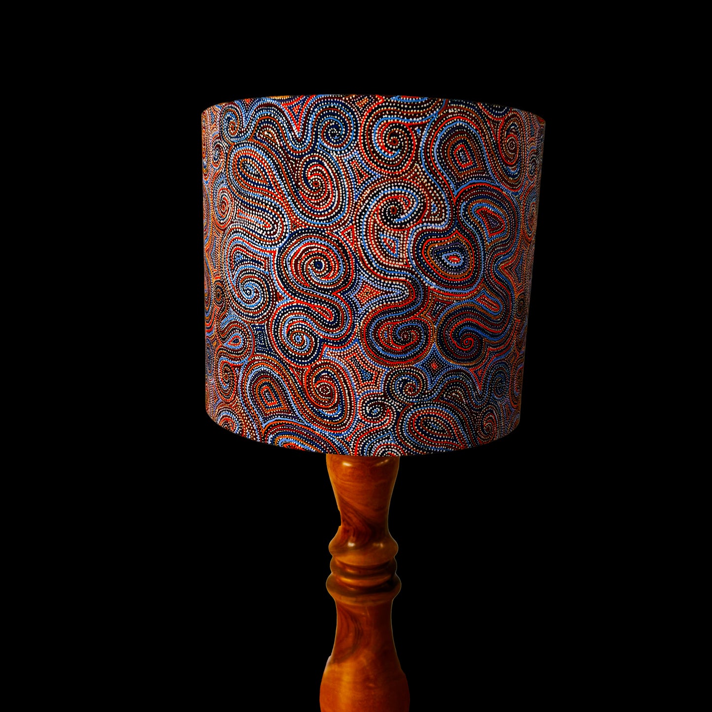 Aboriginal Dotted Mina Mina Dreaming Drum Lampshade