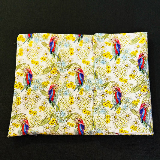 Bespoke Australian Native Bird and Floral Scatter Cushion