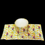 Bespoke Australian Native Bird and Floral Cushion and Lampshade Set