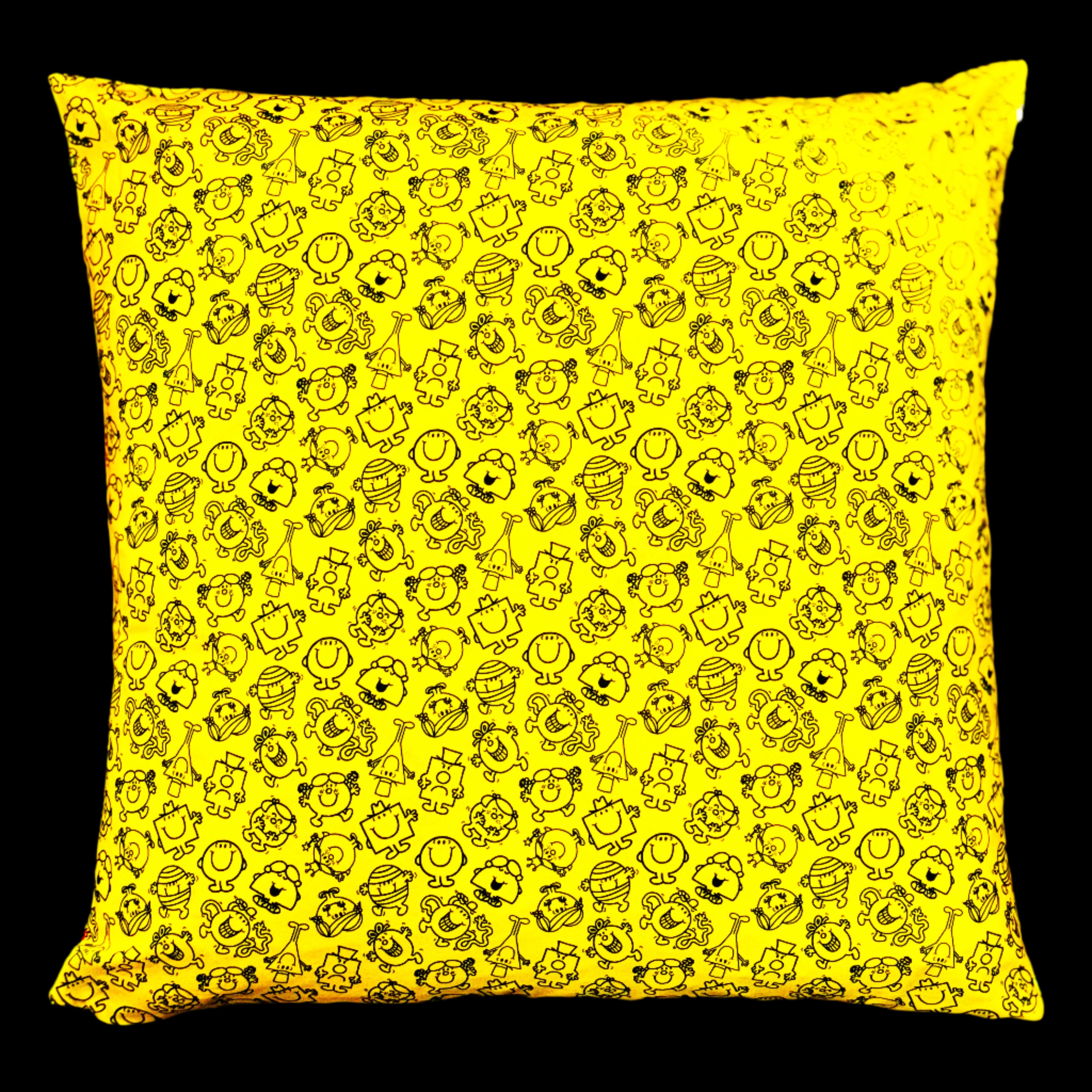 Handmade Mr. Men & Little Miss Cushion – Reversible