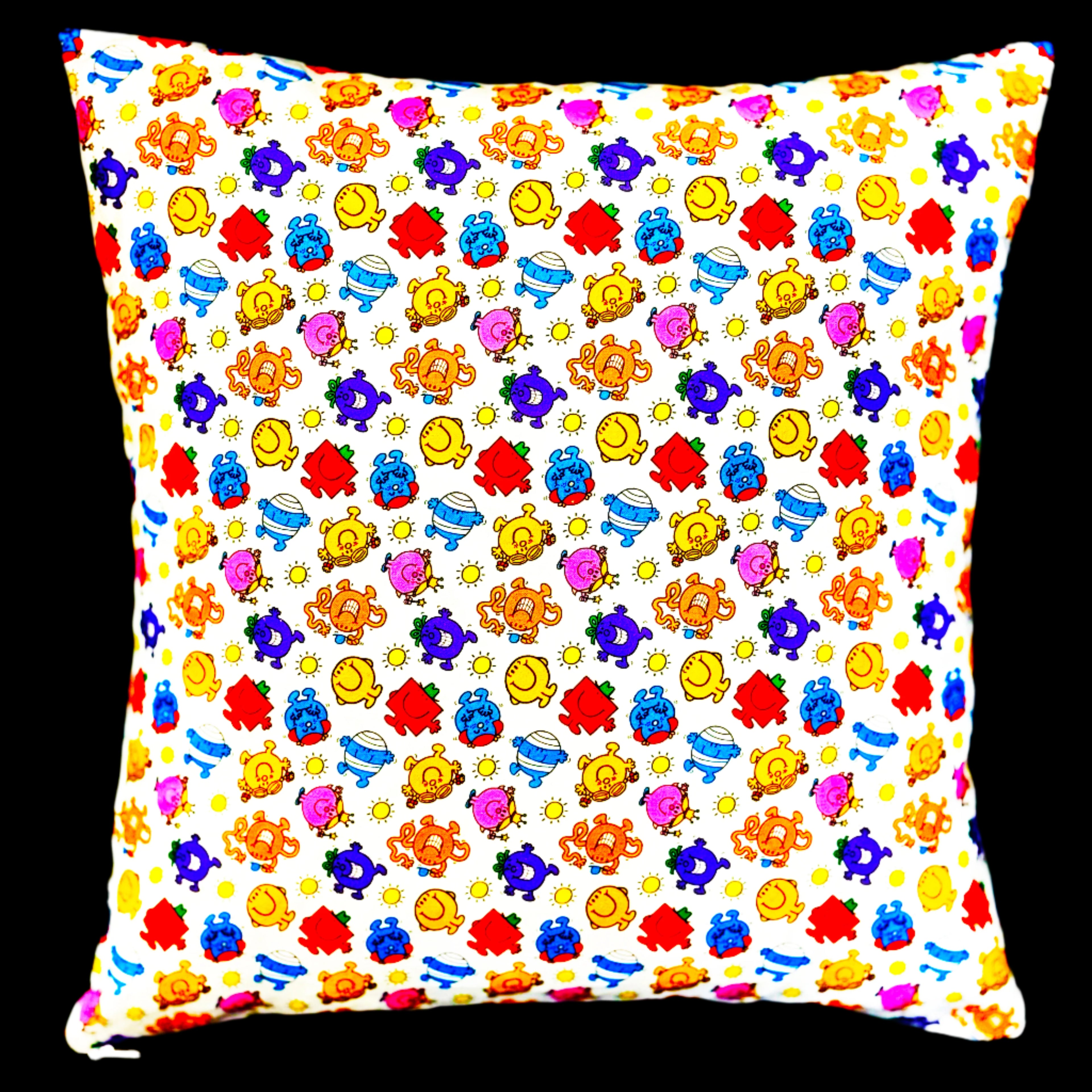 Handmade Mr. Men & Little Miss Cushion