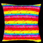 Handmade Rainbow Cushion