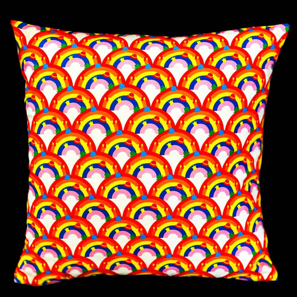Handmade Rainbow Cushion