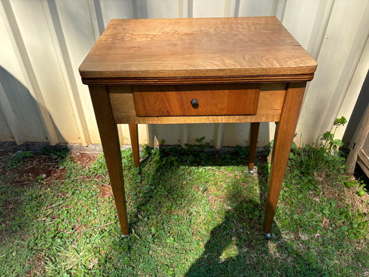 Restored Antique Sewing Machine Table – A Stitch in Time