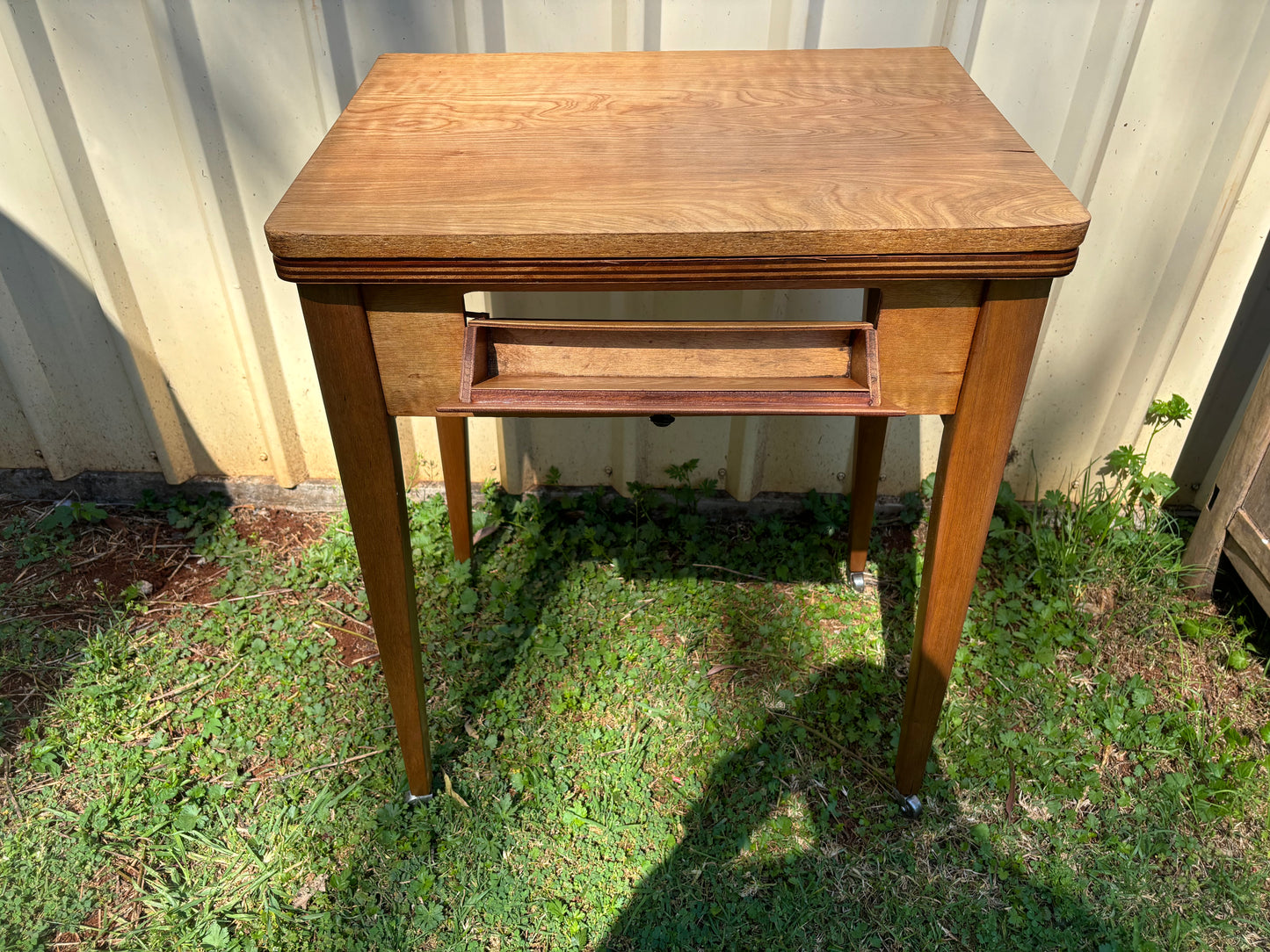 Restored Antique Sewing Machine Table – A Stitch in Time