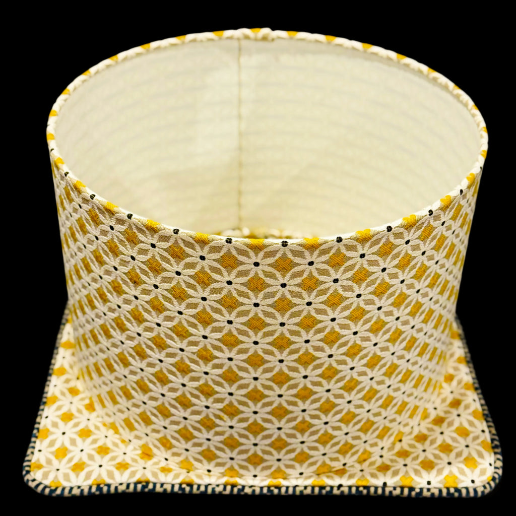🌼 Golden Bloom Trio – Handcrafted Lampshade & Pillow Set ✨