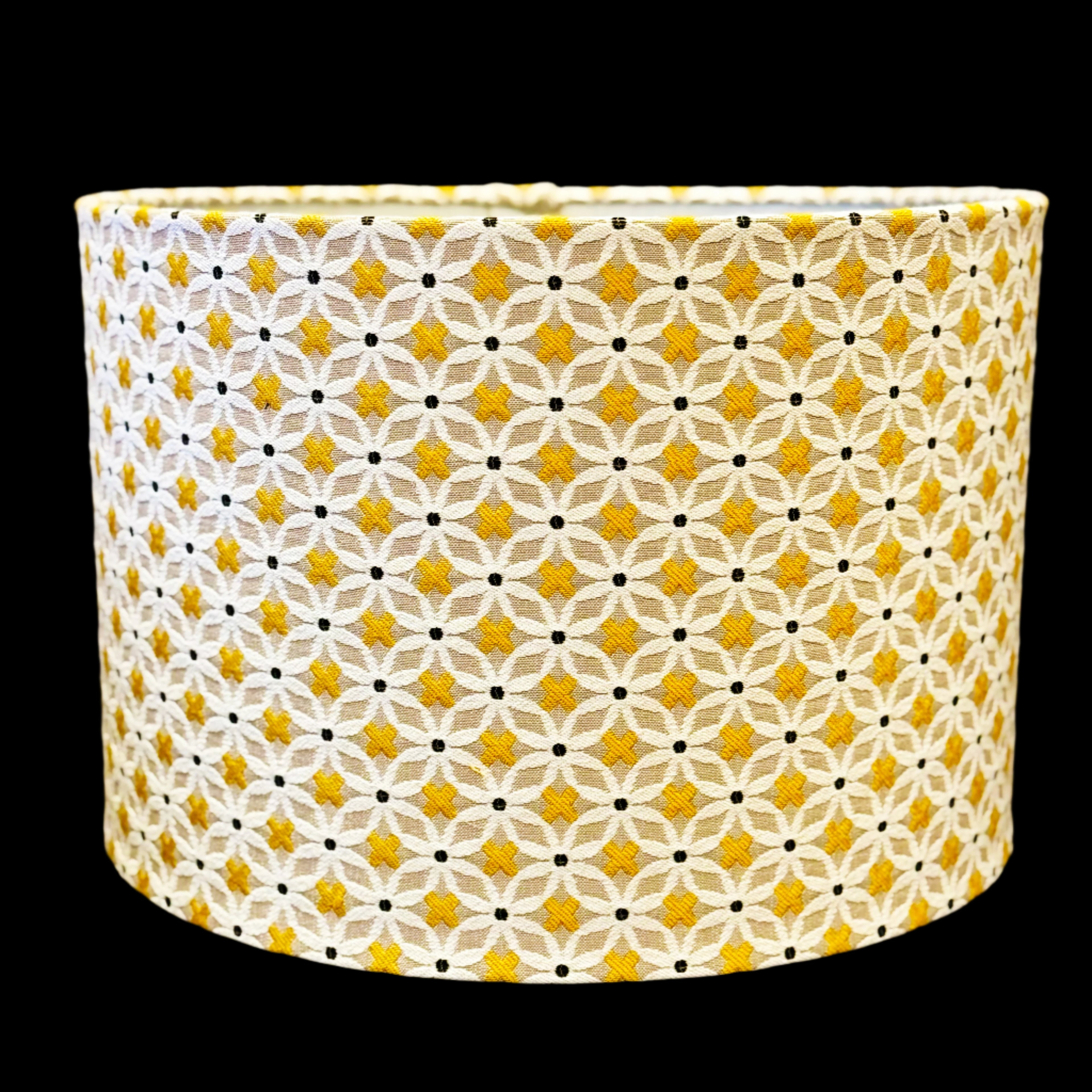 40cm Golden Bloom Drum Lampshade