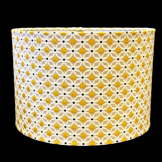 🌼 40cm Golden Bloom Drum Lampshade