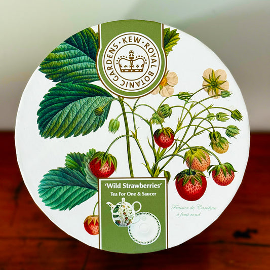 🫖🍓 Kew Gardens ‘Wild Strawberries’ Tea for One & Saucer Set