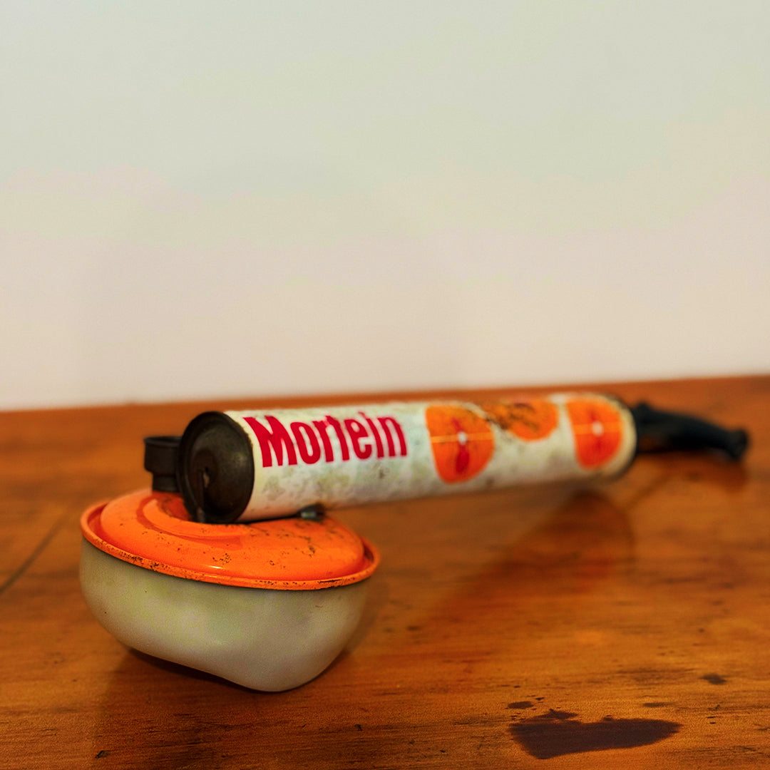 Vintage Mortein Insect Spray Hand Pump with Orange Base