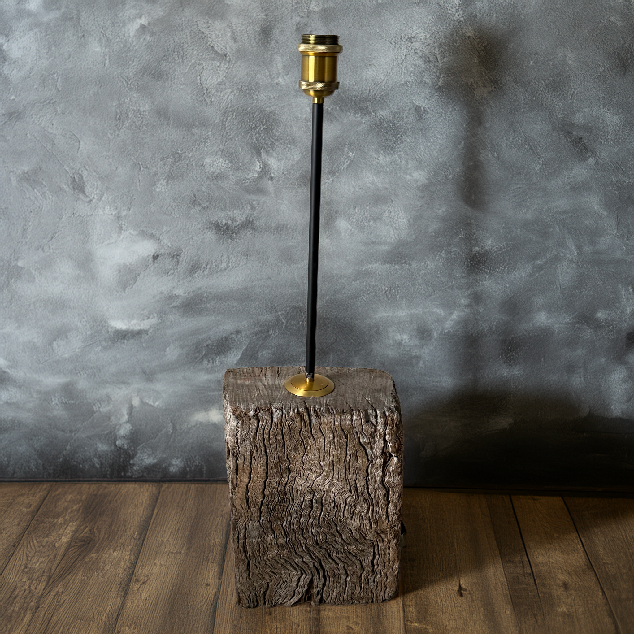 Rustic Railway Sleeper Table Lamp Base – Handmade in Australia