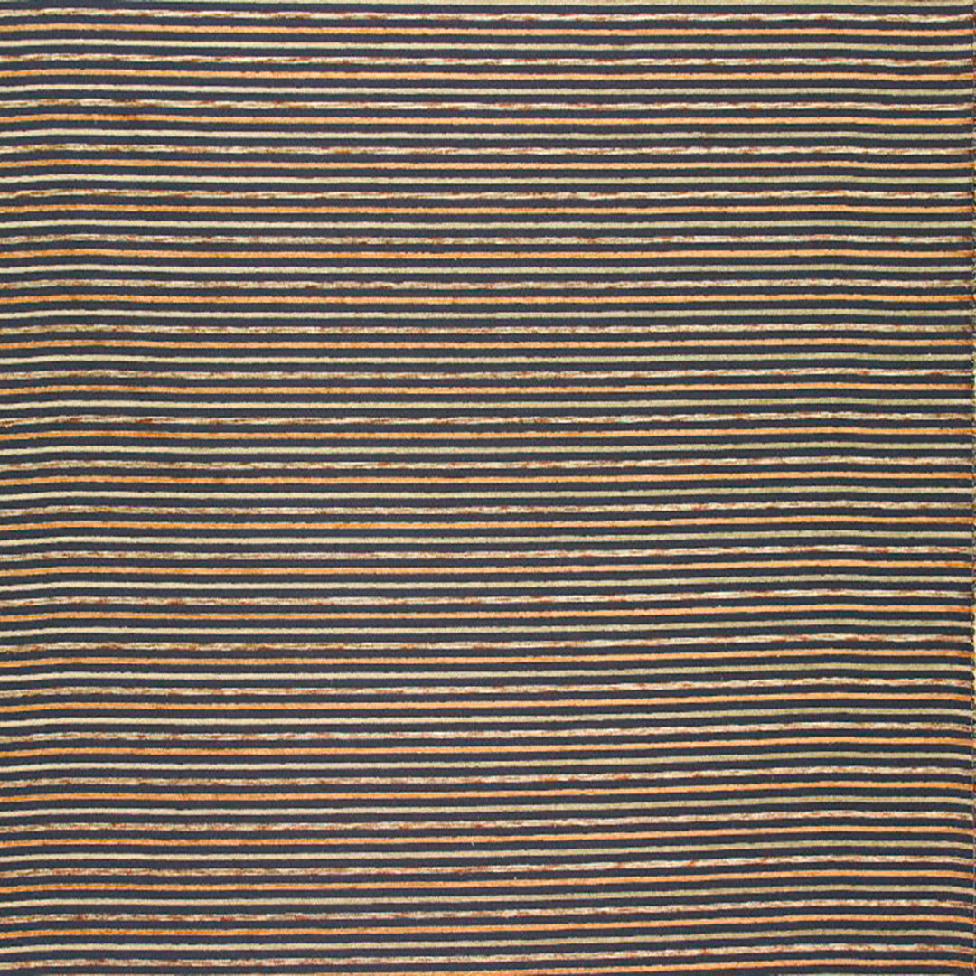 Immix Jet fabric with classic chenille stripe pattern, ideal for upholstery projects by Luxe & Humble