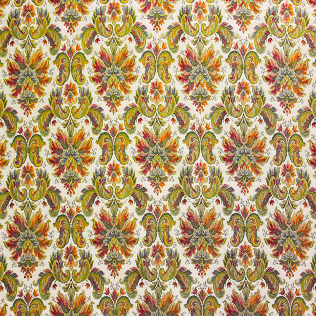 Ithica Multi vibrant floral tapestry fabric by Luxe and Humble, ideal for upholstery and home decor