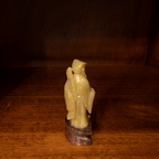 Soapstone Chinese Man Carving - Back