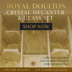Royal Doulton Crystal Decanter & Tumblers Set – 7pc Gift Boxed