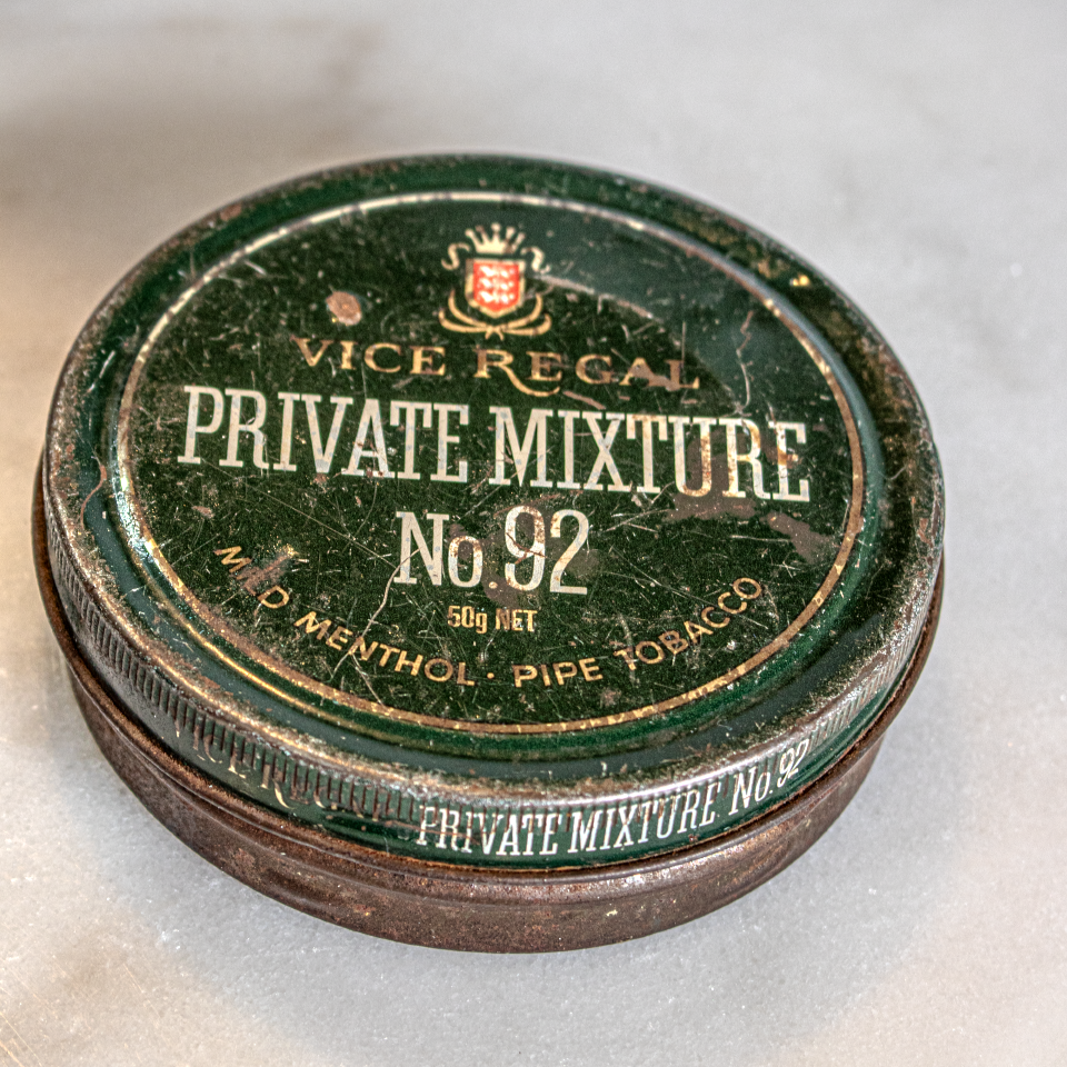 Vice Regal Private Mixture No. 92 Tobacco Tin