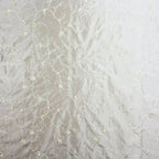 Embroidery Fabric in Cream, Scarlet, and Bamboo, featuring an intricate floral embroidery design, ideal for upholstery and home décor by Luxe & Humble.