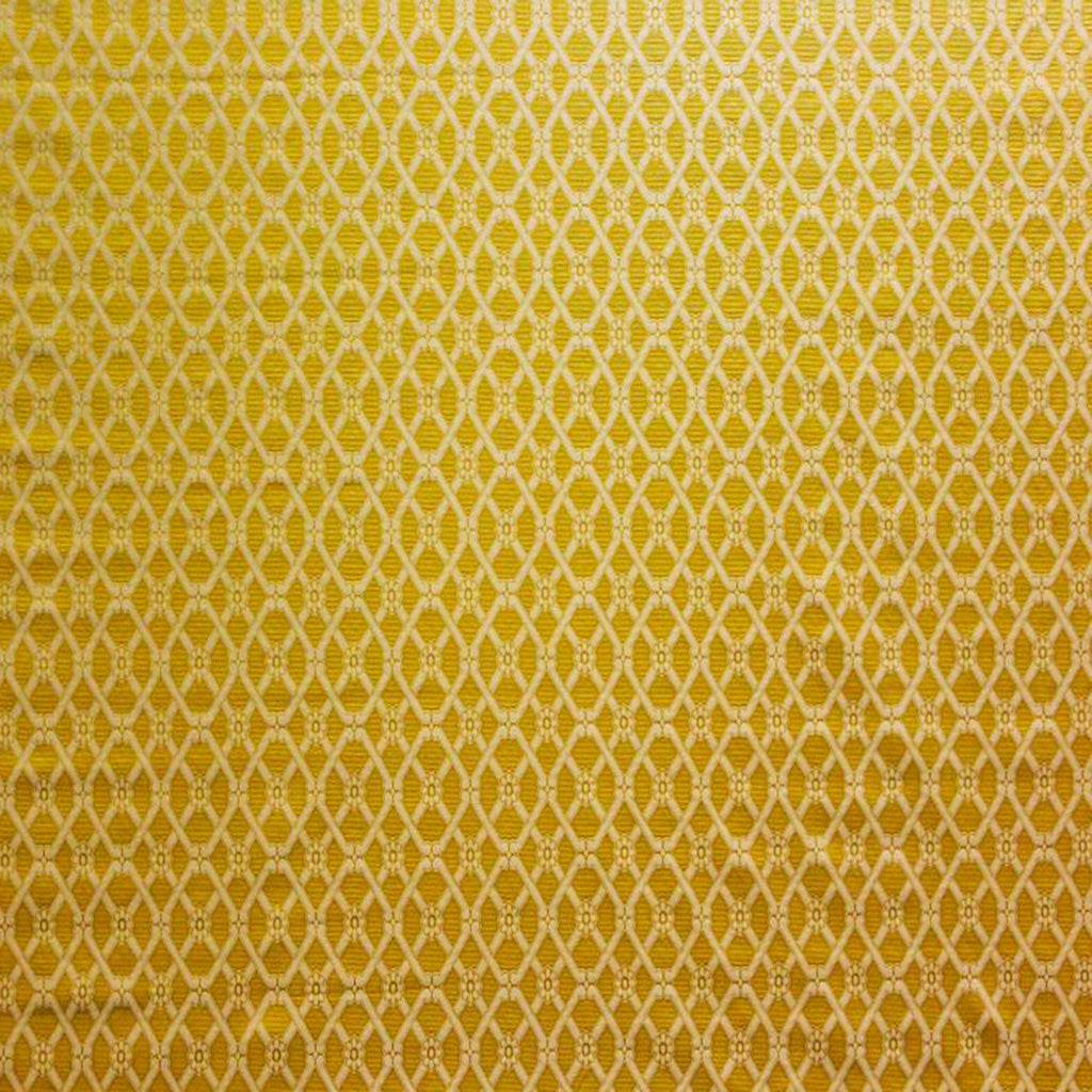 Fancelli Diamond Fabric in Gold and Navy, showcasing a diamond-patterned design, ideal for upholstery and home décor by Luxe & Humble.