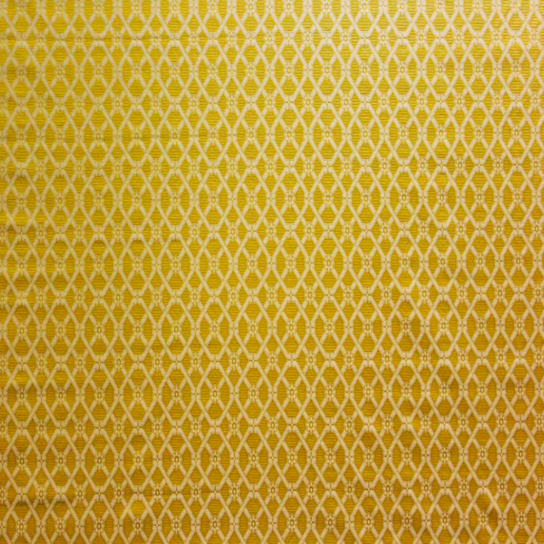 Fancelli Diamond Fabric in Gold and Navy, showcasing a diamond-patterned design, ideal for upholstery and home décor by Luxe & Humble.
