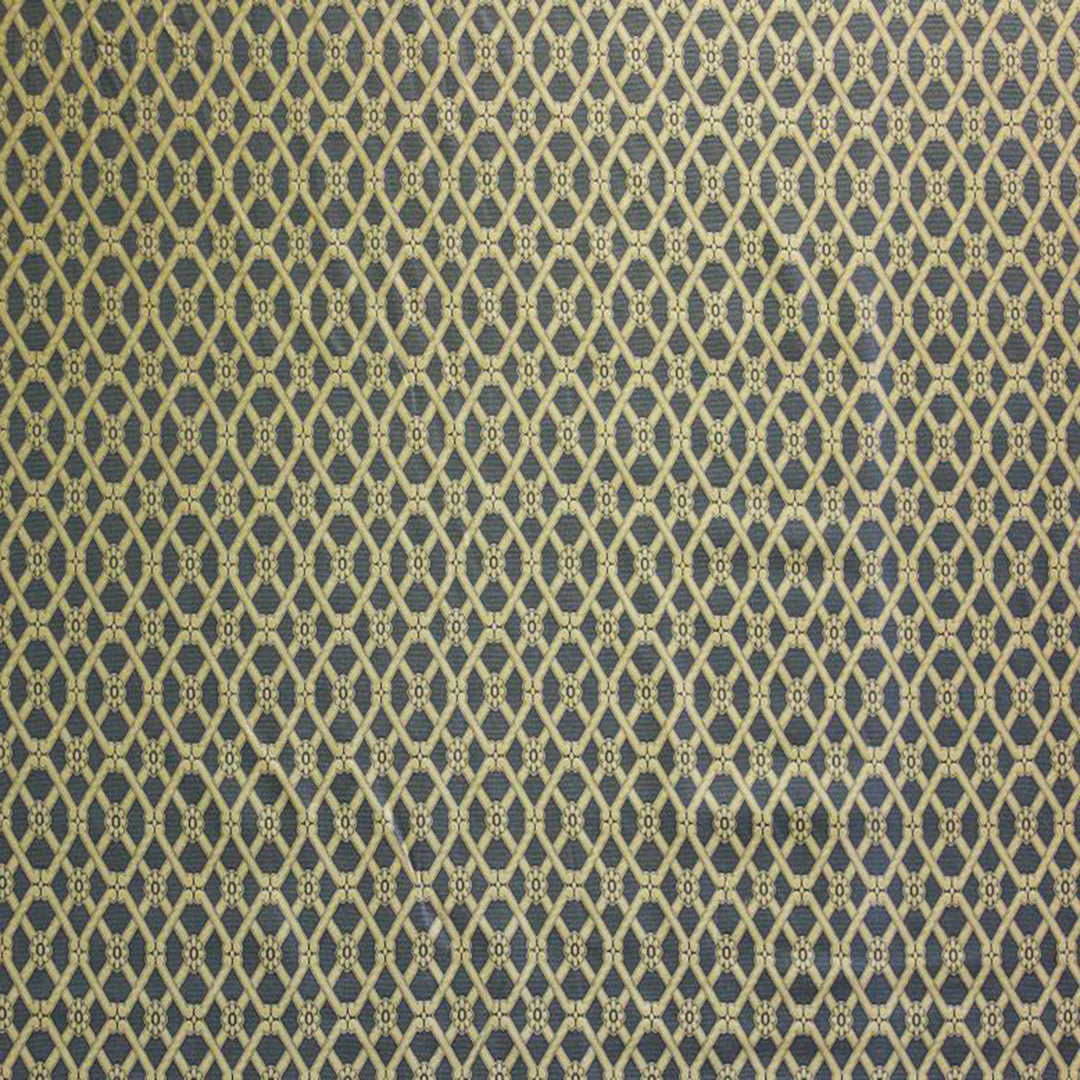 Fancelli Diamond Fabric in Gold and Navy, showcasing a diamond-patterned design, ideal for upholstery and home décor by Luxe & Humble.