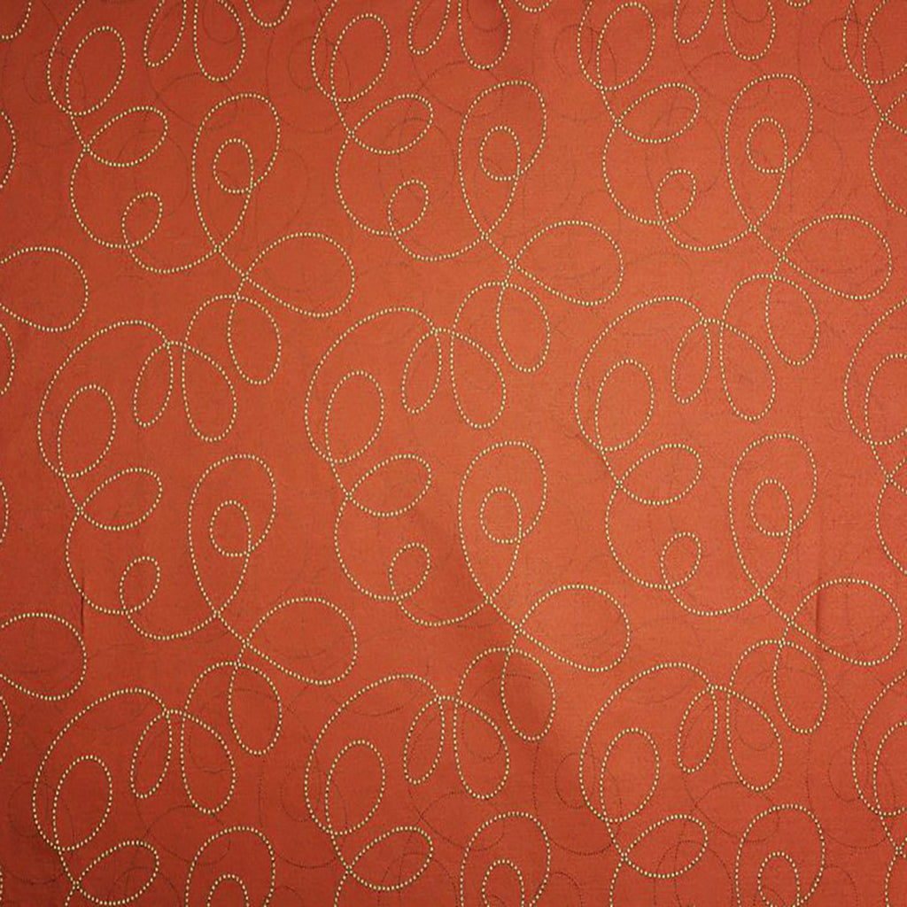 Go with Flo Fabric in Poppy and Rust, ideal for upholstery and home décor by Luxe & Humble.