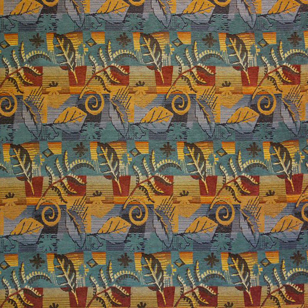 Happy Camper Teal fabric with whimsical camping motifs in vibrant teal, ideal for quilting and home décor by Luxe & Humble.