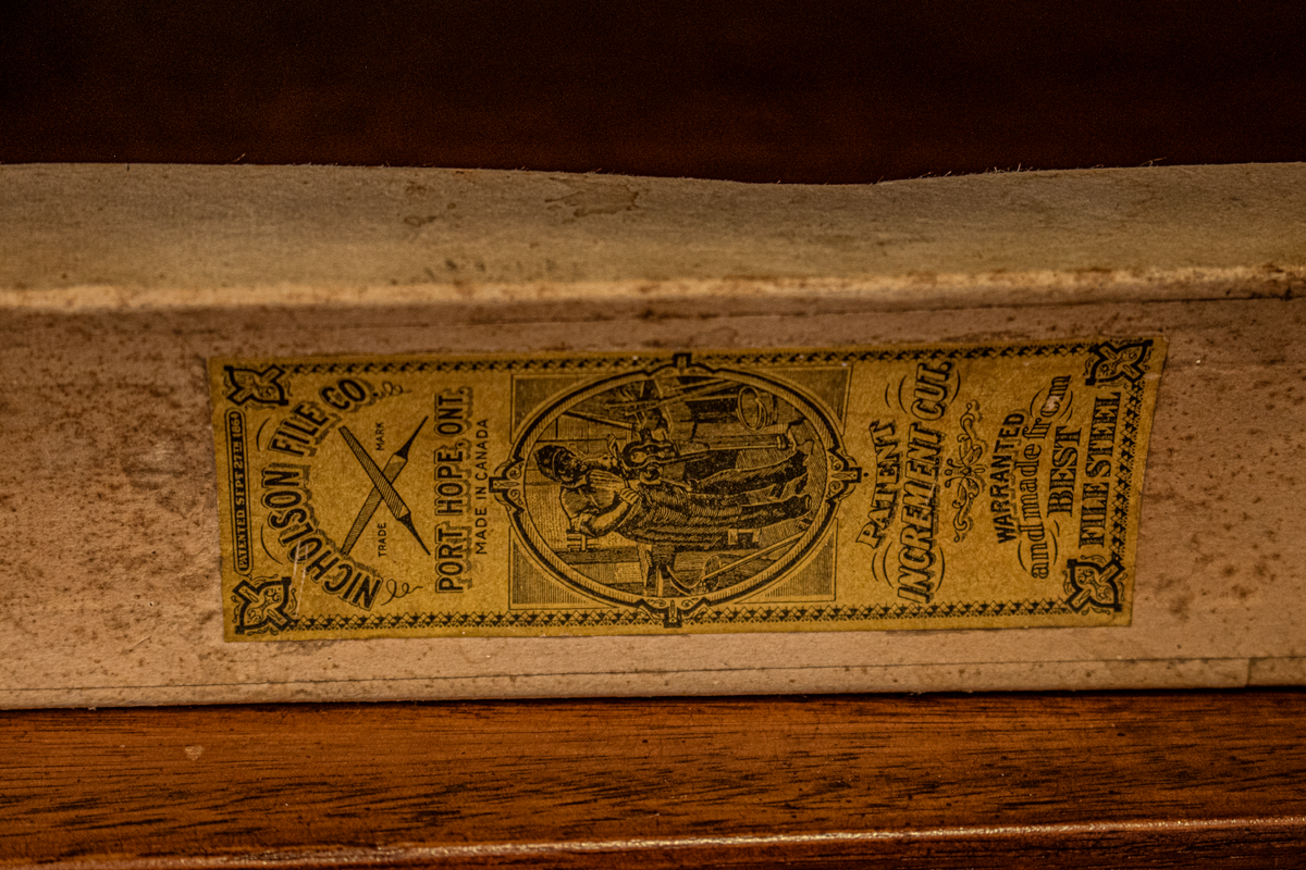 Luxe & Humble 4 x Metal Files in Cardboard Box marked Nicholson file co. - Premium Homewares Melbourne; gallery view 2