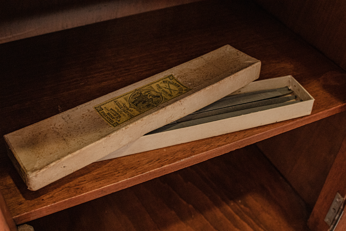 Luxe & Humble 4 x Metal Files in Cardboard Box marked Nicholson file co. - Premium Homewares Melbourne