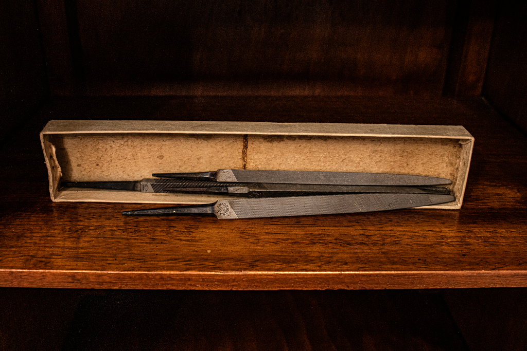 Luxe & Humble 4 x Metal Files in Cardboard Box marked Nicholson file co. - Premium Homewares Melbourne; gallery view 3