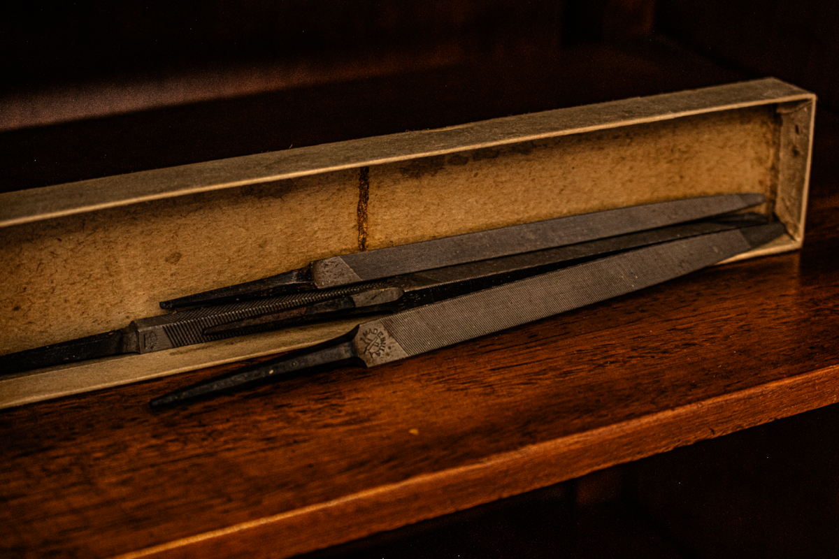 Luxe & Humble 4 x Metal Files in Cardboard Box marked Nicholson file co. - Premium Homewares Melbourne; gallery view 5