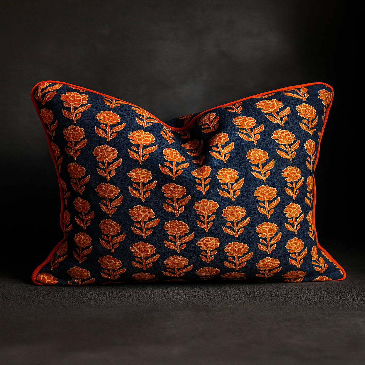 Luxe & Humble Anna Spiro Textiles “Marigold” Cushion 50 × 50 cm - Premium Homewares Melbourne