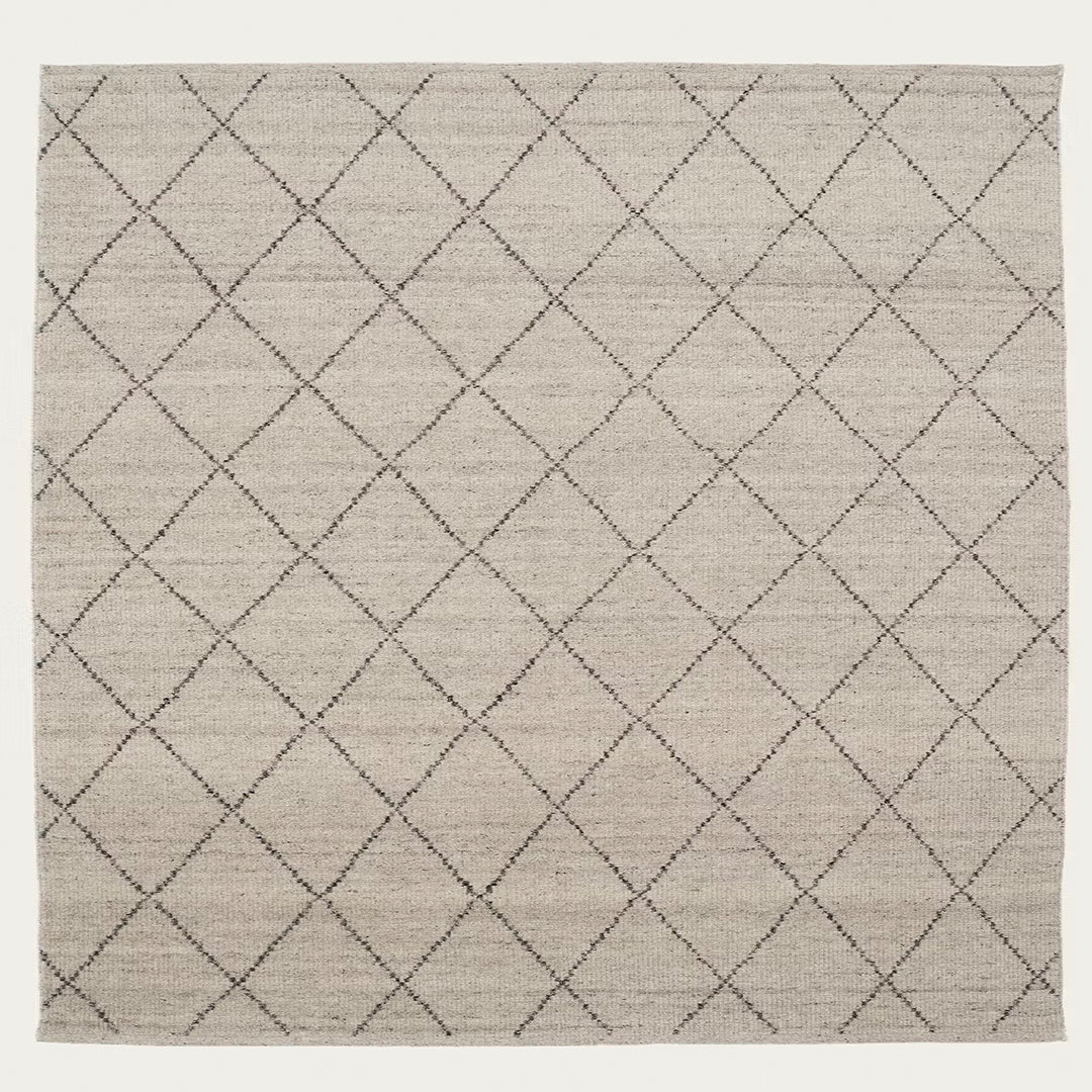 Luxe & Humble Atlas Wool Rug – Diamond Pattern - Premium Homewares Melbourne