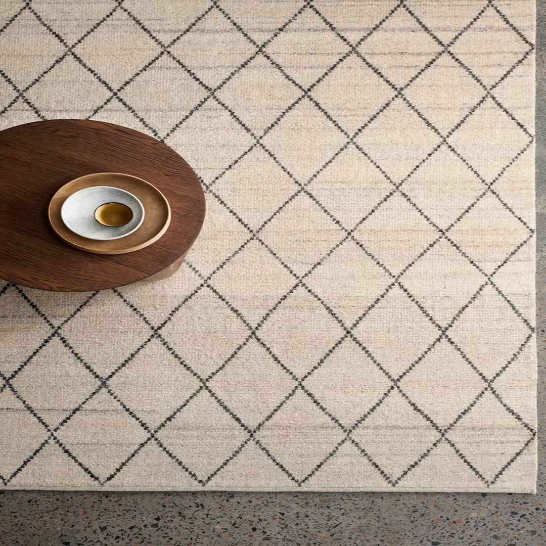 Luxe & Humble Atlas Wool Rug – Diamond Pattern - Premium Homewares Melbourne; gallery view 2