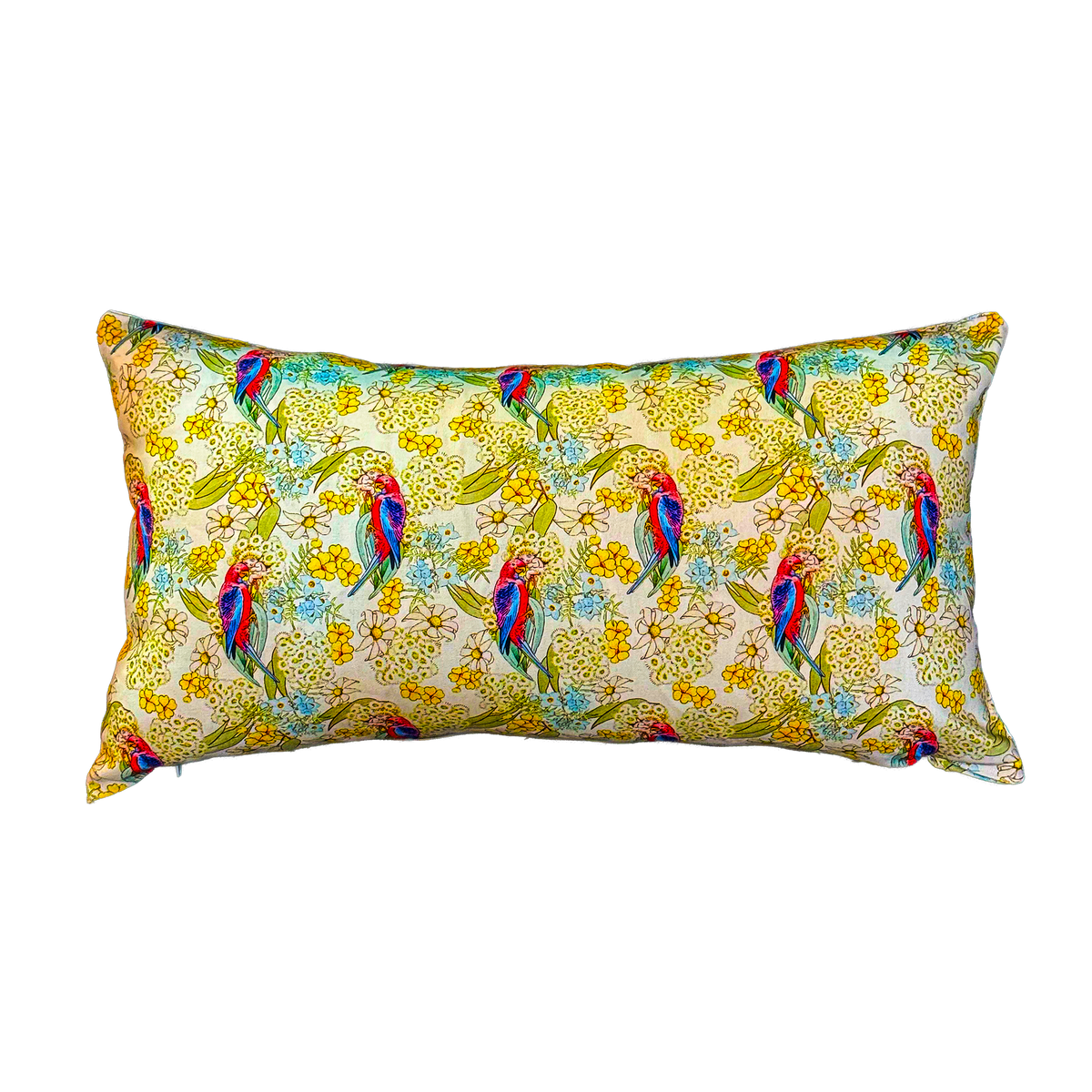 Luxe & Humble Australian Native Bird and Floral Scatter Cushion 35 × 55 cm - Premium Homewares Melbourne