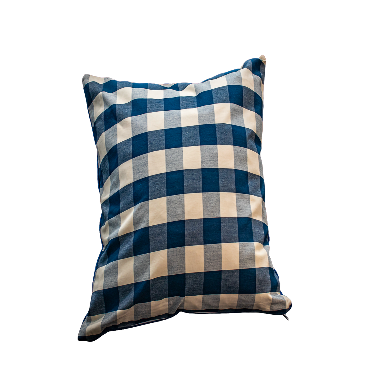 Luxe & Humble Bespoke Navy Gingham Bespoke Scatter Cushion 50 × 50 cm - Premium Homewares Melbourne