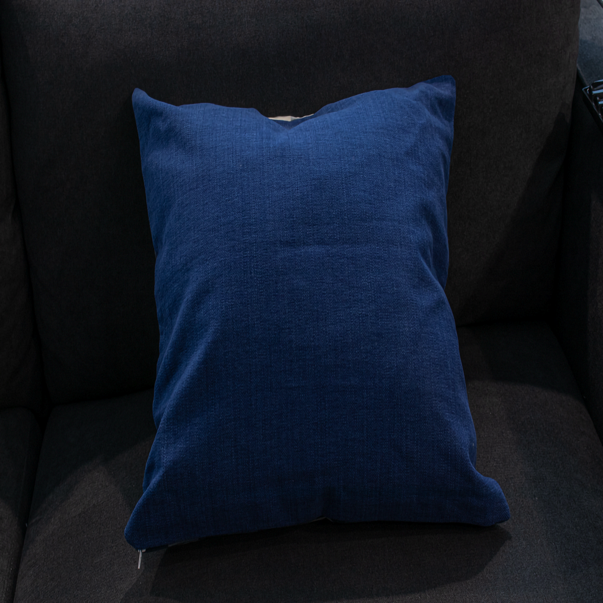 Luxe & Humble Bespoke Navy Gingham Bespoke Scatter Cushion 50 × 50 cm - Premium Homewares Melbourne; gallery view 2