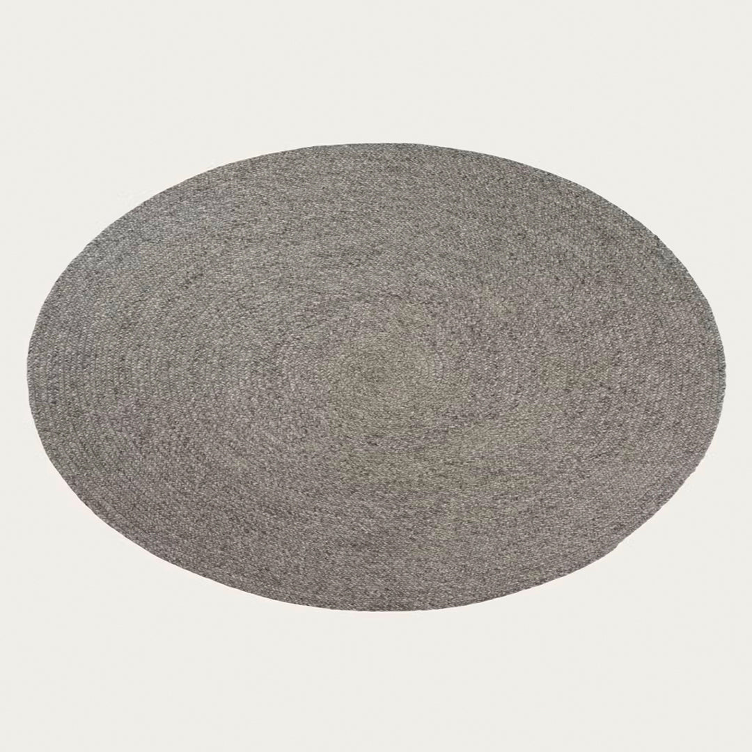 Luxe & Humble Braid Rug – Hand-Plaited Wool & Viscose Circular Rug - Premium Homewares Melbourne; gallery view 9